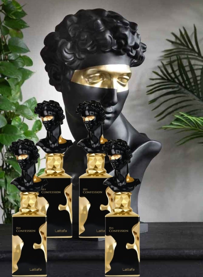 Lattafa 4 Pieces His Confession Perfume 100ML - Image 1