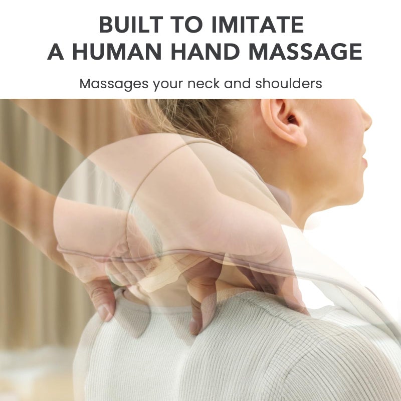 Breo مُدَلِّك الرقبة الصغير بريو N5 مع حرارة، مُدَلِّك كهربائي للرقبة والكتف، تدليك عميق في المنزل، هدايا للاسترخاء العضلي - Image 2