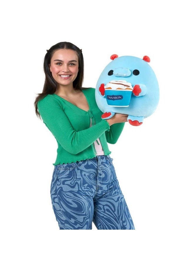ZURU Snackles Hippo Holding Cinnabon Plush Toy (35 cm) - Image 2