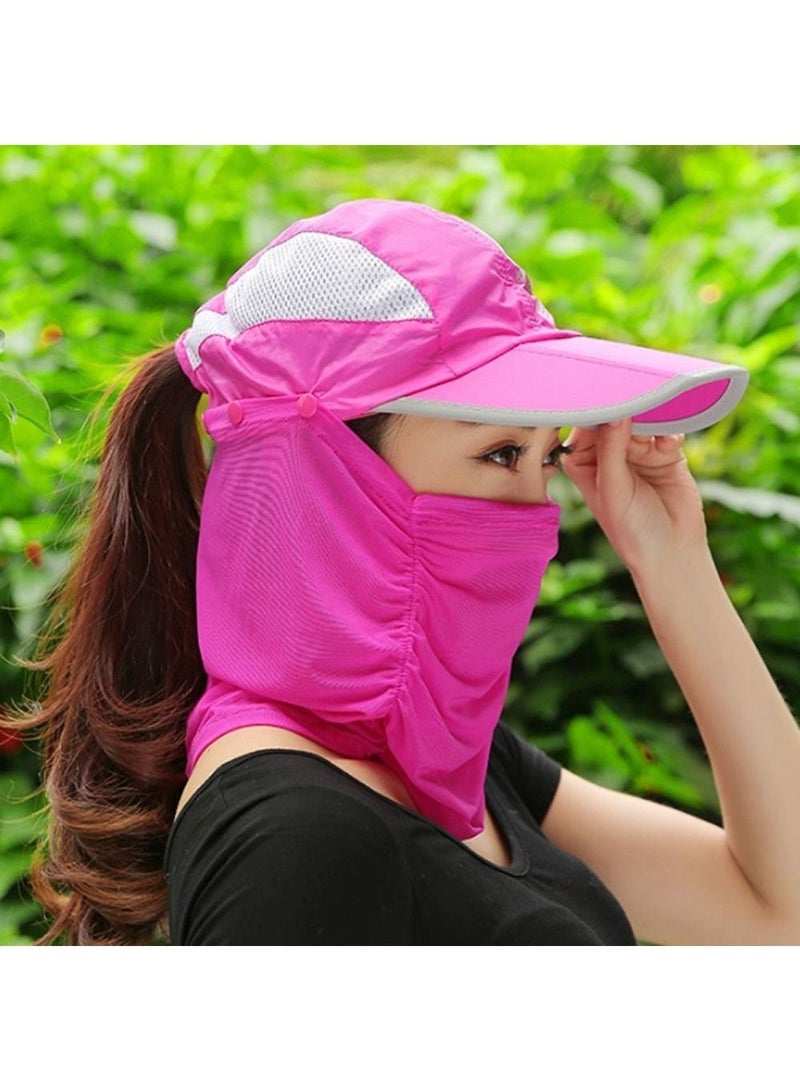 DubaiGallery New Summer Quick Dry Cool Fold Baseball Cap Women Breathable Uv Protection Neck Cover Sun Hat Outdoor Men Hiking  - Image 3