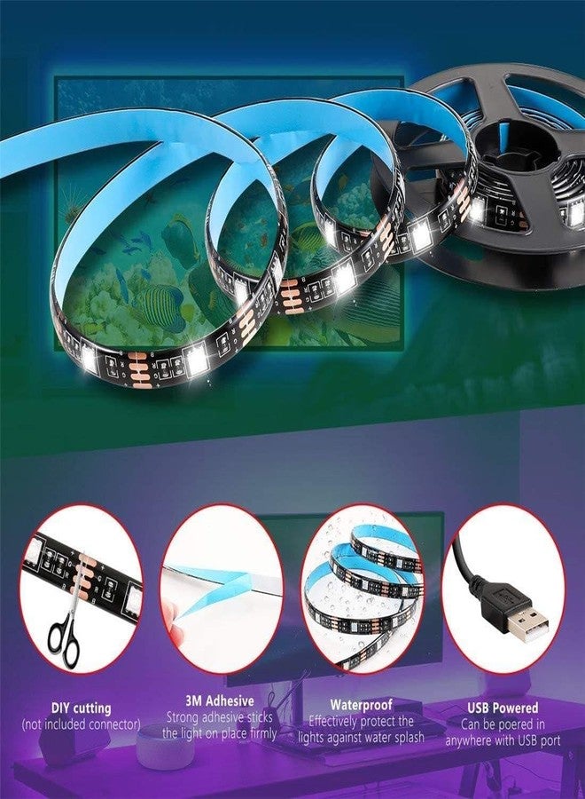 XERGY شريط إضاءة LED ذكي RGB يعمل بمنفذ USB من XERGY مع تحكم عبر تطبيق الهاتف المحمول، ومزامنة الموسيقى، وتغيير متعدد الألوان - لخلفية التلفزيون، وإضاءة المزاج، وإضاءة الكوف، والإضاءة المحيطة (4 أمتار لأجهزة التلفزيون من 40 إلى 55 بوصة) - Image 5
