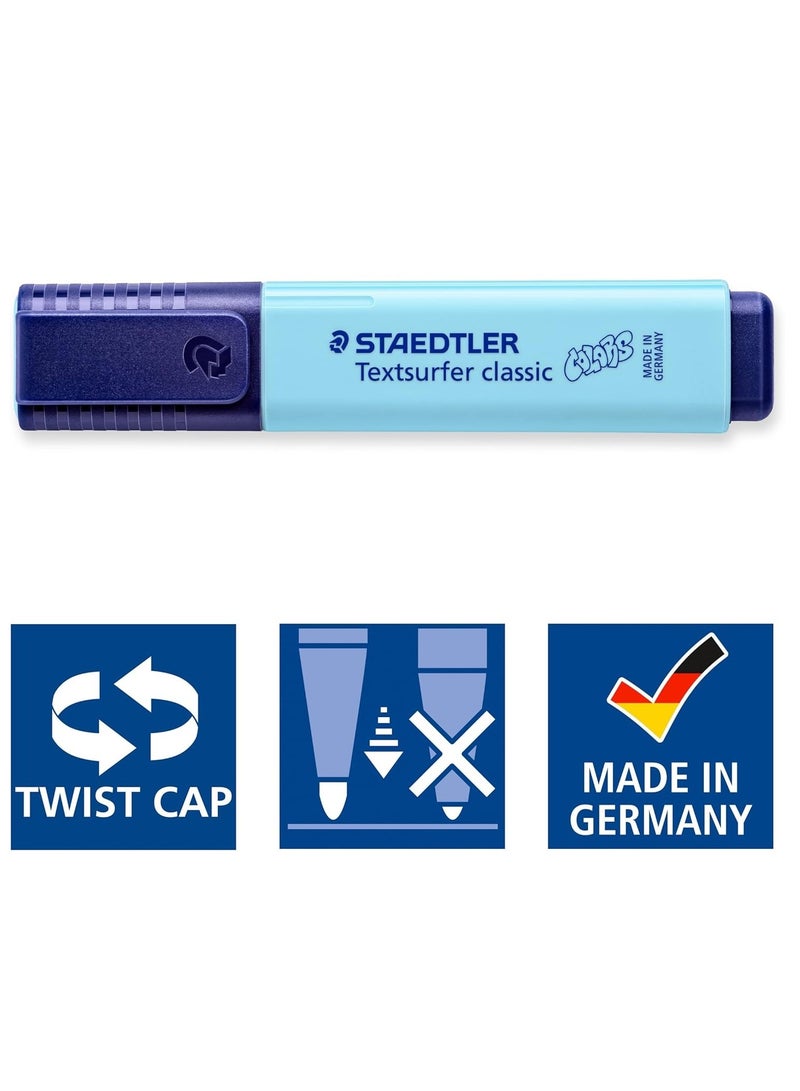 STAEDTLER 4-Piece Textsurfer Highlighter Chisel Tip Vintage Colours - Image 4
