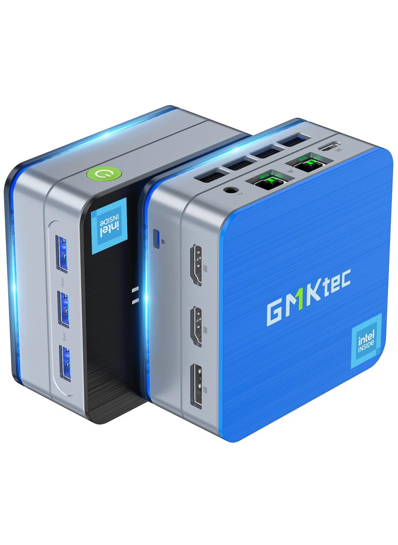 GMKtec GMKtec Mini PC Intel N150(Turbo 3.6GHz) Windows 11 Pro 12GB DDR5 256GB SSD Dual LAN, Desktop Mini Computer 4K Triple Display, WiFi6, BT5.2, Energy Efficient  - Image 1