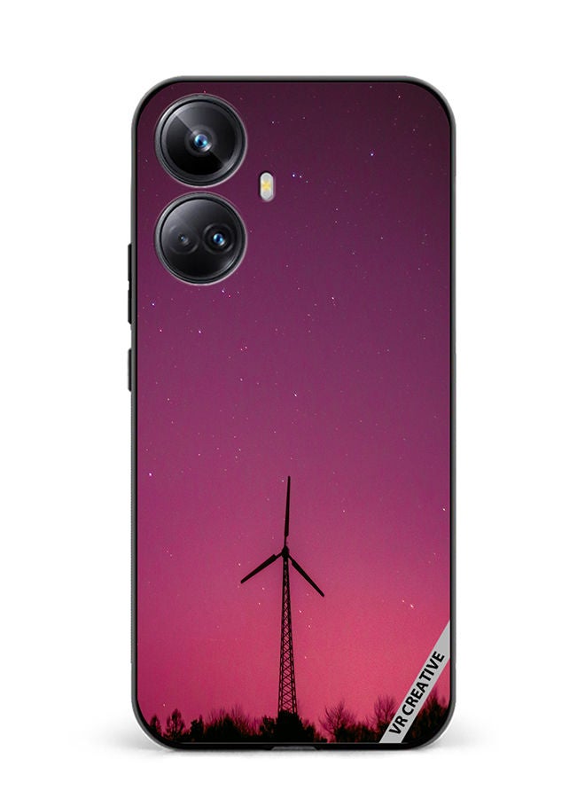 VR CREATIVE Protective Case Cover For Realme 10 Pro Plus Pink Nights Design Multicolour - Image 1