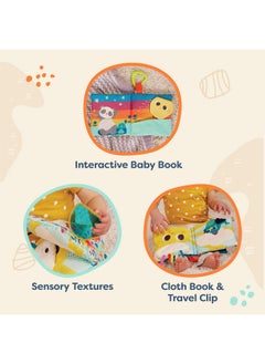 B. Toys B. toys- B. baby - Interactive Soft Baby Book - Rainbow Sunshine- Baby Developmental toy- Cloth Book for Babies - Sensory Features - 6 Months +  - Image 5