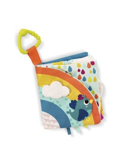 B. Toys B. toys- B. baby - Interactive Soft Baby Book - Rainbow Sunshine- Baby Developmental toy- Cloth Book for Babies - Sensory Features - 6 Months +  - Image 1