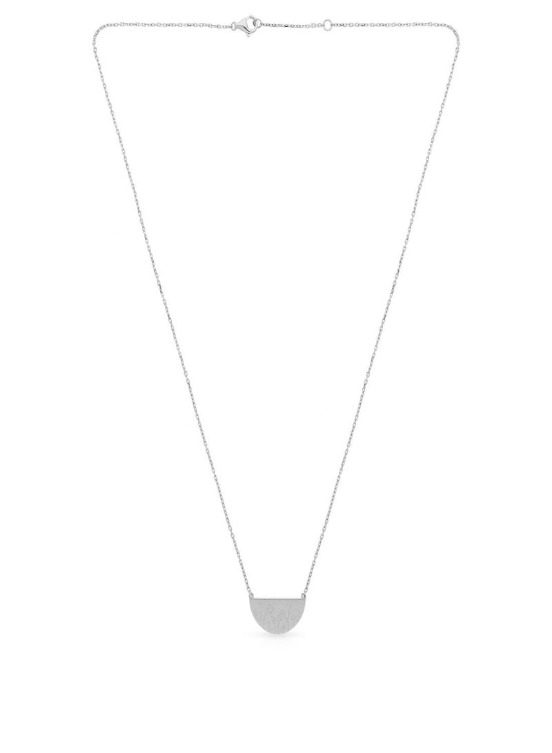 Malabar Gold and Diamonds قلادة من الذهب الأبيض النقي 18 قيراط (750) CLXMS22NK07_W_16 للنساء  - Image 1