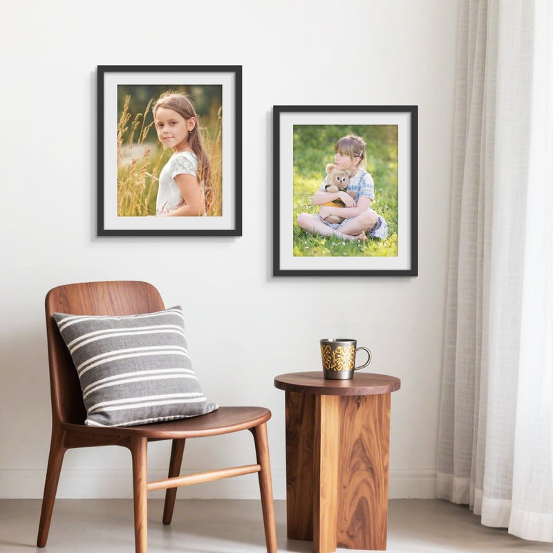 Picrit 20x24 Picture Frame 3 Pack, Black Poster Frame, Display Poster 16 x 20 with Mat or 20 x 24 without Mat for Horizontal or Vertical Wall Mounting - Image 4