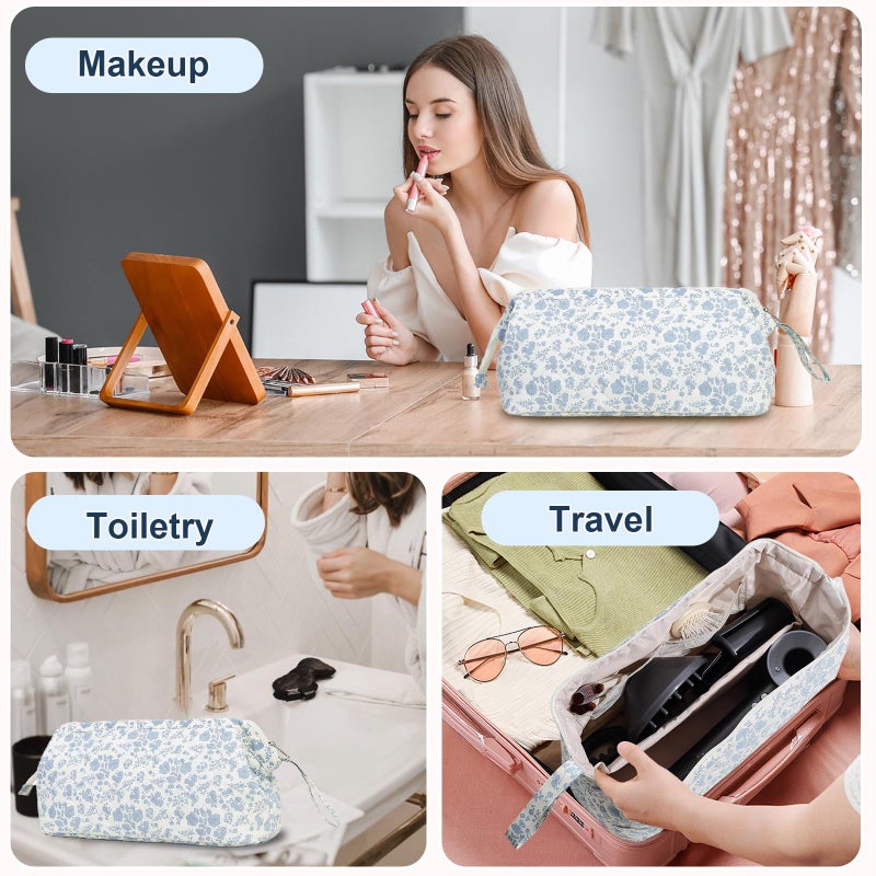 GISMTR Large Quilted Hair Tools Travel Bag for Hair Dryer Aesthetic Cute Dustproof Travel Organizer Flat Curling Iron Travel Organizer - Image 3