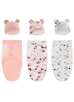 ORiTi 3 Pack Swaddle Blankets for Baby Girls Boys, Adjustable Infant Newborn Swaddle Sack Baby Wraps Soft Cotton Swaddle Sack  - Image 1