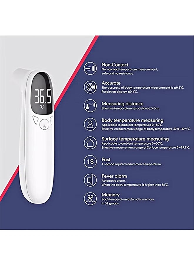 Photon Non Contact Forehead Thermometer,  LED Display & Fever Alarm – Suitable for Babies, Fast Accurate Fever Check for Adults and Kids (White) - Image 5