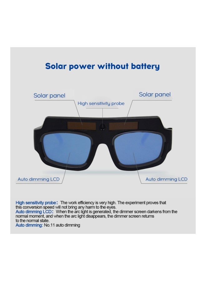 Loquat Ultraviolet Protective Welding Goggles Black/Brown/Blue - Image 2