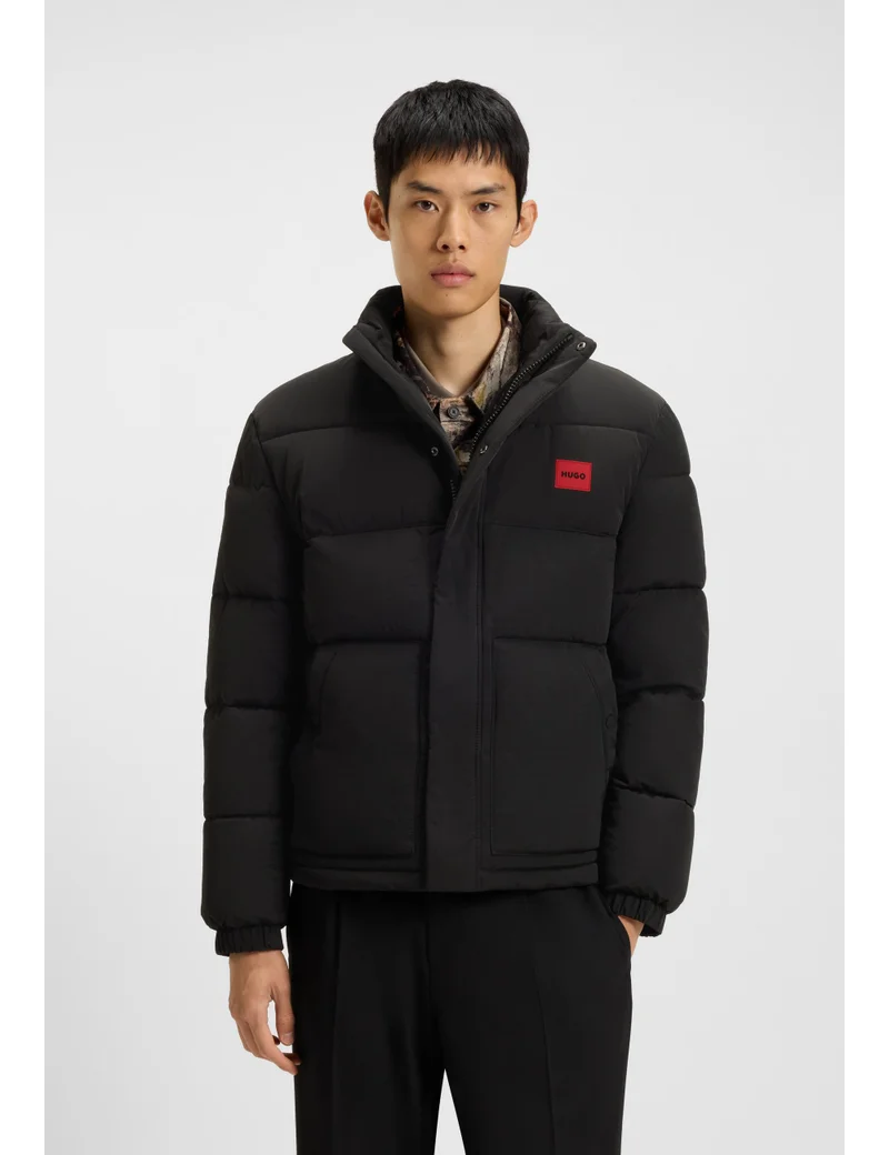 HUGO Water-repellent padded jacket with logo patch