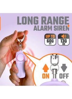 Y&D Personal Alarm, Safety Panic Alarm Keychain, Emergency Self Defence, 130 dB Loud Siren Protection Device with LED Light, Simple Operation Reusable for Women Kids Elders  - Image 4
