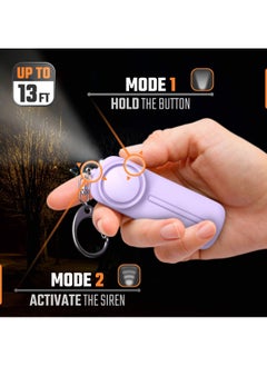 Y&D Personal Alarm, Safety Panic Alarm Keychain, Emergency Self Defence, 130 dB Loud Siren Protection Device with LED Light, Simple Operation Reusable for Women Kids Elders  - Image 3