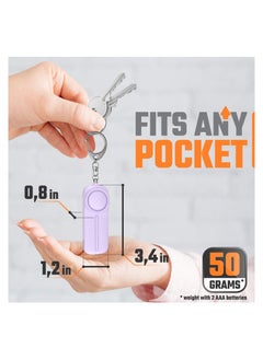 Y&D Personal Alarm, Safety Panic Alarm Keychain, Emergency Self Defence, 130 dB Loud Siren Protection Device with LED Light, Simple Operation Reusable for Women Kids Elders  - Image 5