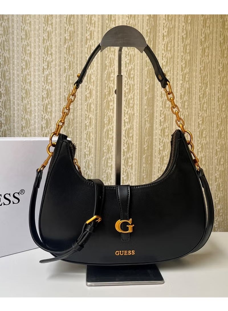 GUESS Women's Crescent Shoulder Bag 27×21×6cm 