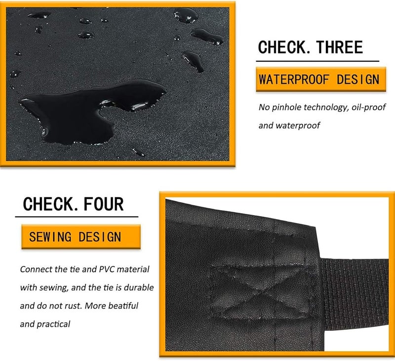 Homsolver Heavy Duty Vinyl Waterproof Apron for Unisex Adult, Ultra Lightweight, Chemical Resistant Industrial Work Apron - Image 2