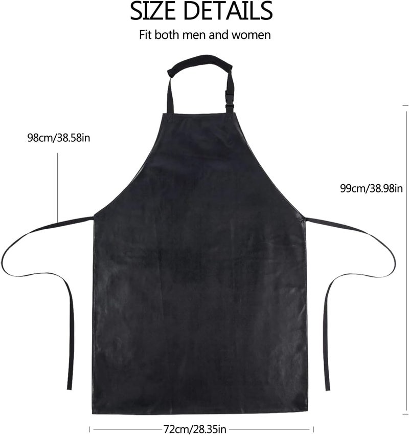 Homsolver Heavy Duty Vinyl Waterproof Apron for Unisex Adult, Ultra Lightweight, Chemical Resistant Industrial Work Apron - Image 4