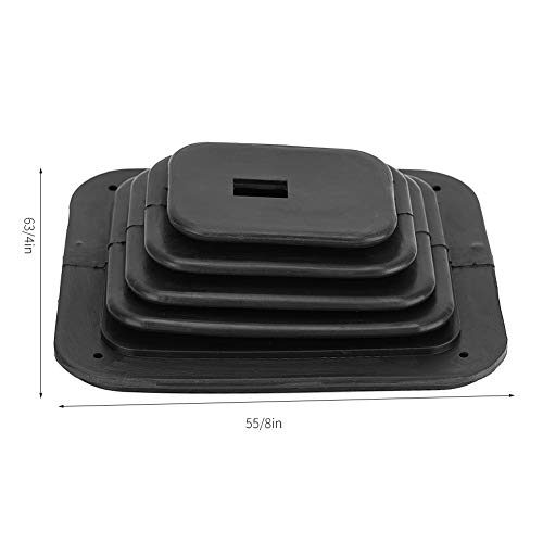 Suuonee Gear Shift Boot,Rubber Car Gear Shift Dust Cover Shifter Boot Replacement Gear Shift Boot Cover Leather Shift Boot - Image 2