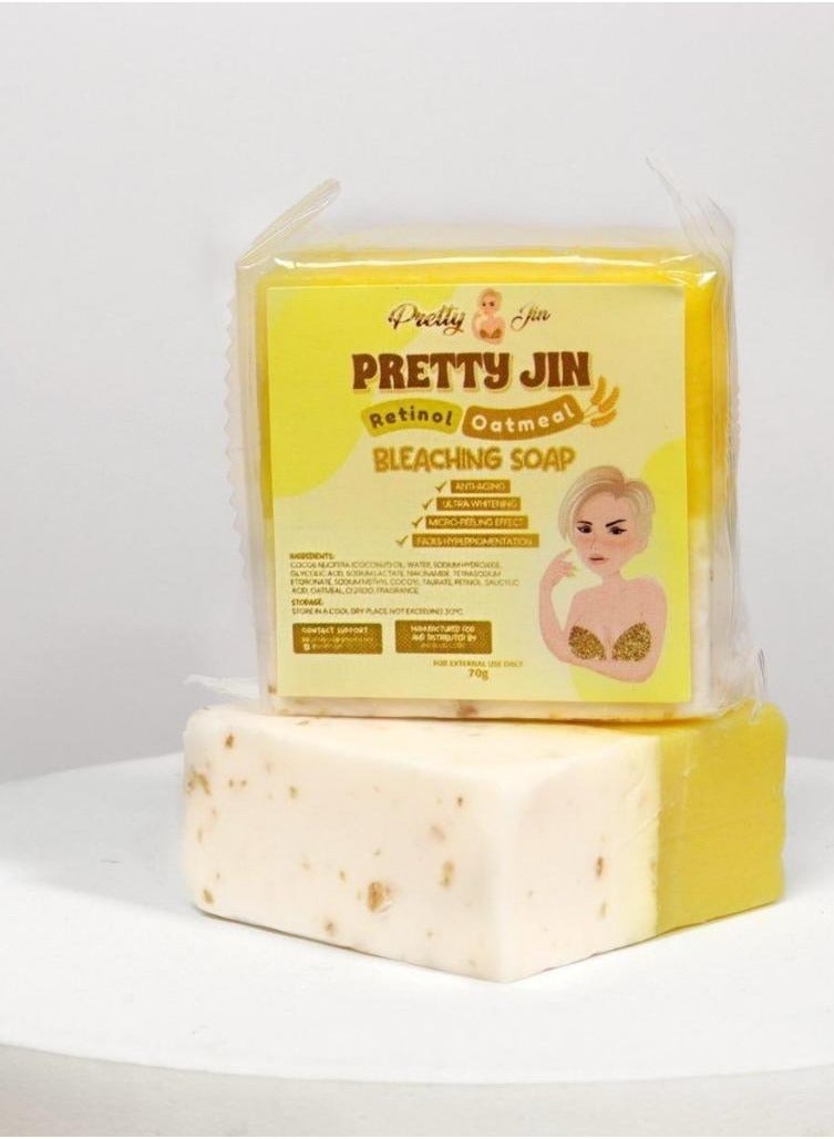 بريتي غسول الجسم لتبييض الجسم بصابون الشوفان ريتينول من بريتي جين - Image 1