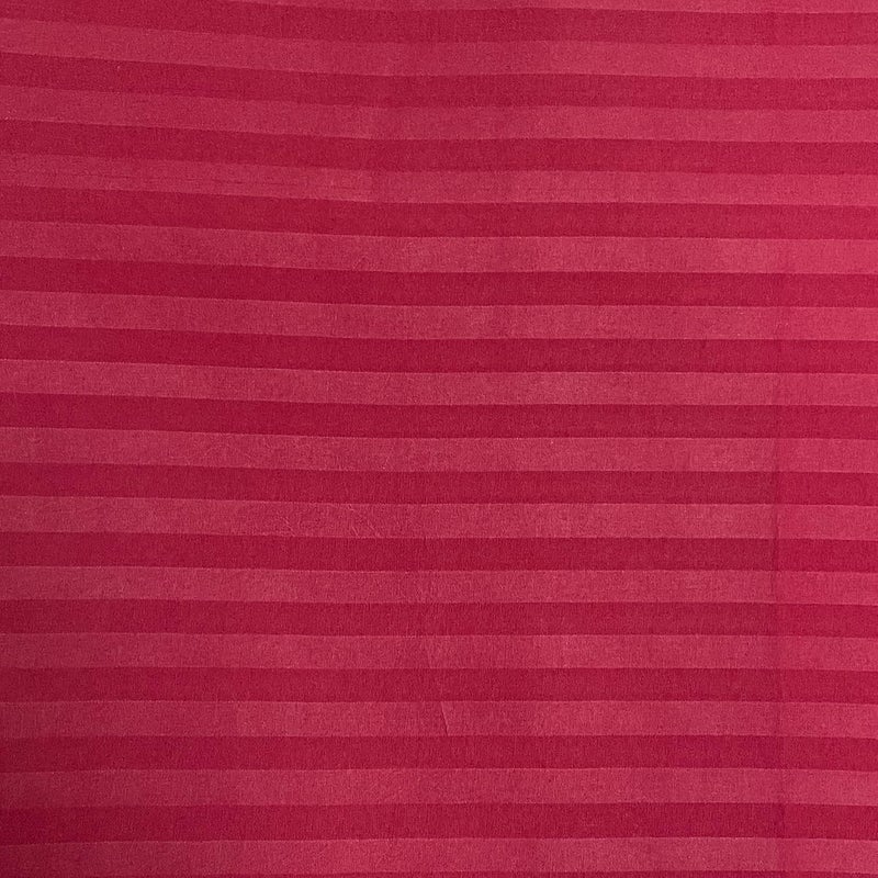 Swayam Swayam Super Soft Microfiber Double Bedsheet with 2 Pillow Covers and a Jute Bag Solid Strips Design Double Bed Bedsheet with 2 Pillow Cover Maroon  - Image 3
