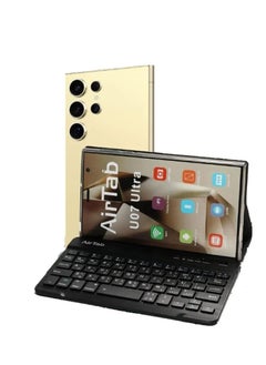 AirTab U07 Ultra Tablet with Keyboard, 7" FHD Display, 1TB Internal Storage, 16GB RAM - with Powerful 8000mAh Battery - Gold  - Image 1