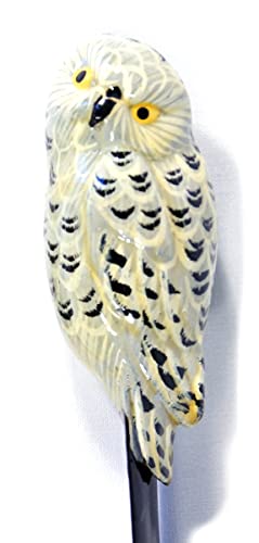 Lx Hand Painted White Snowy Owl Bird Letter Opener - Image 2