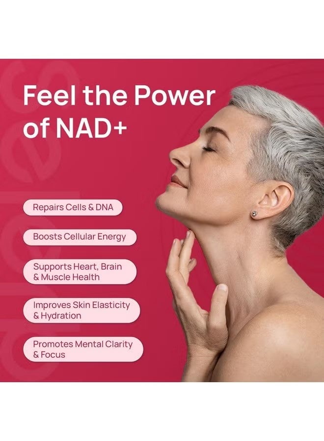 NAD Selerb NAD+ Supplement for Women - NMN Alternative with β-NAD+, Trans-Resveratrol, CoQ10, D-Ribose - Promotes Cellular Renewal, Energy, and Radiant Skin Health - 90 Capsules - Image 2