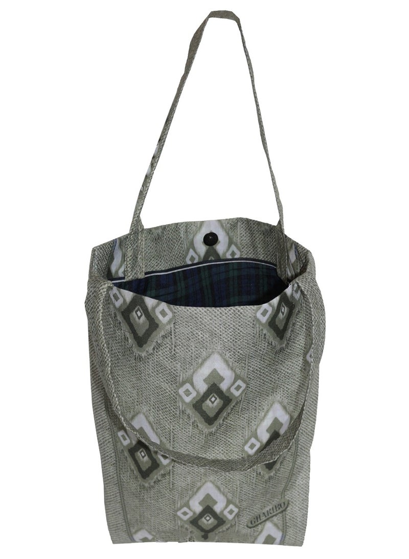 casual printed satin triangle tote  bag t230020c