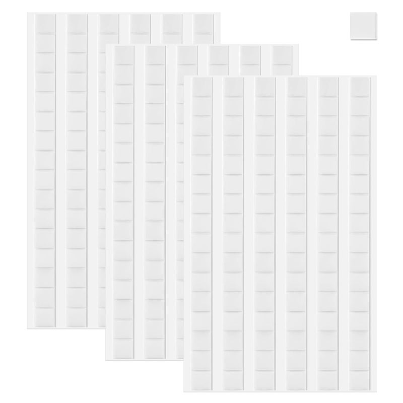 JULBEAR 288 Pcs Sticky Tack Removable Adhesive, Wall Safe Hanging Mounting Tacky Putty for Hanging Pictures, Poster and Museum Art Photography (White) - Image 1