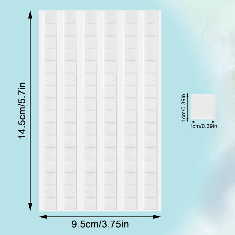 JULBEAR 288 Pcs Sticky Tack Removable Adhesive, Wall Safe Hanging Mounting Tacky Putty for Hanging Pictures, Poster and Museum Art Photography (White) - Image 2