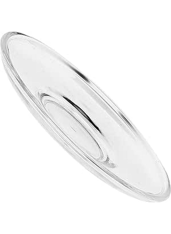 8 5cm Round Glass Teacup Saucers And Coffee Plates Set Of 2 For Snack Storage - Image 1