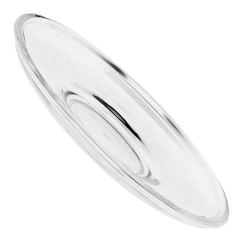 8 5cm Round Glass Teacup Saucers And Coffee Plates Set Of 2 For Snack Storage - Image 2