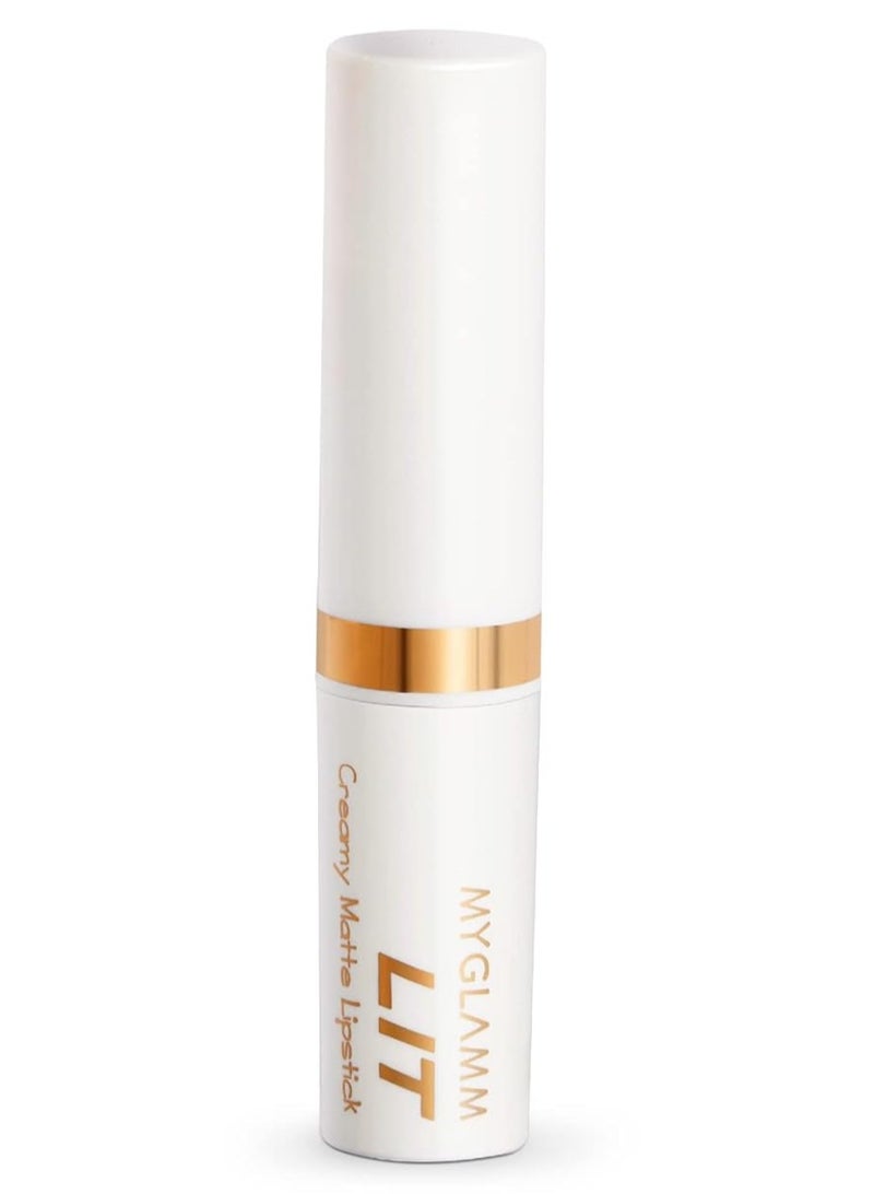 MyGlamm Creamy Matte Lipstick Red  3.7gm  Creamy Matte Lipstick Long lasting and Smudge Proof  Vegan and Cruelty Free - Image 1