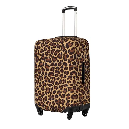 Worltoldb Leopard Travel Luggage Cover Polyester Suitcase Protector Washable Baggage Covers Fits 1821 Inch - Image 3