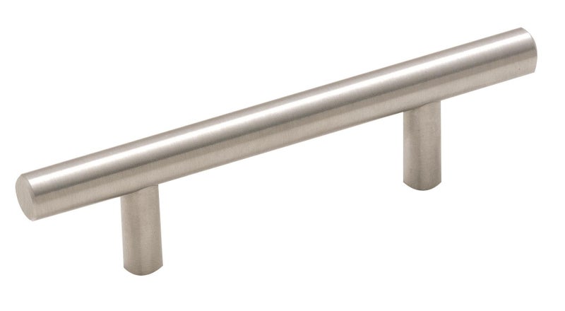 Amerock | Cabinet Pull | Sterling Nickel | 3 inch (76 mm) Center to Center | Bar Pulls | 1 Pack | Drawer Pull | Drawer Handle | Cabinet Hardware - Image 1