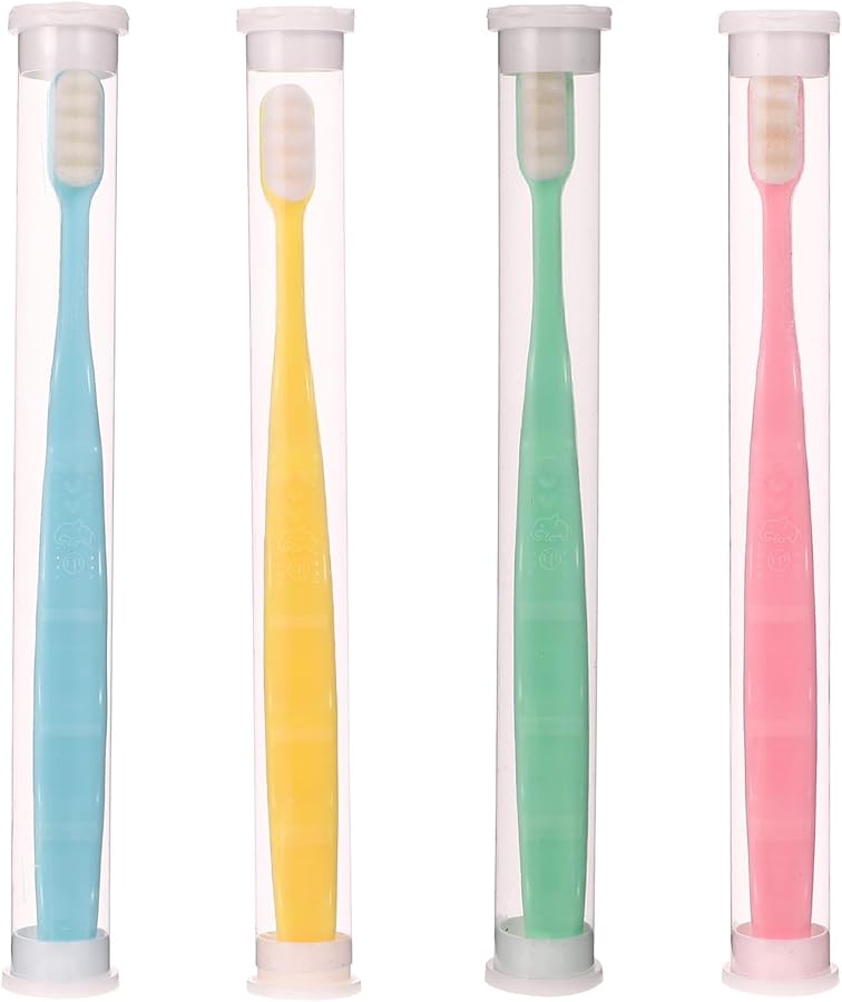 VICASKY 4 حزمة فرشاة أسنان ناعمة فائقة بشعيرات نانوية للبالغين للعناية باللثة الحساسة وتقويم الأسنان - Image 1