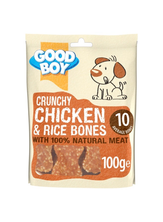 Good Boy Goodboy Crunchy Chicken & Rice Bones 100 g - Image 1
