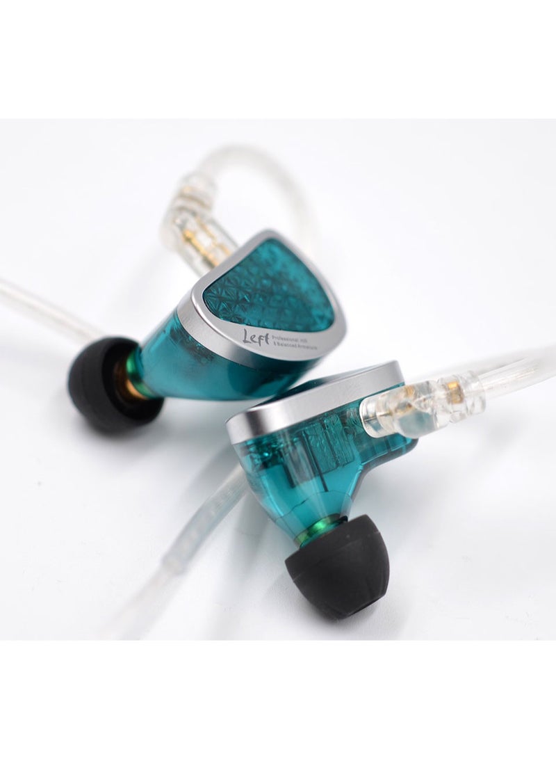 Linsoul Ultra Premium KZ S16 Pro 16BA Balanced Armature Drivers Earphones HiFi Bass In Ear Monitor Earphones with Detachable 0.75mm 2 pin Cable (Cyan, With Mic) - Image 5