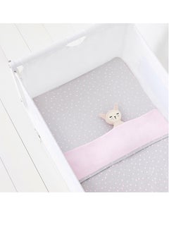 Snuz 3 Pieces Crib Bedding Set For Infant, Baby Perfect Crib Starter Bedding Bundle, 100%Cotton, 1 Xblanket, 2Xcrib Sheets, Fitted Sheet Size 44 X 80Cm (Max.), Blanket Size 75 X 75Cm - Rose  - Image 5