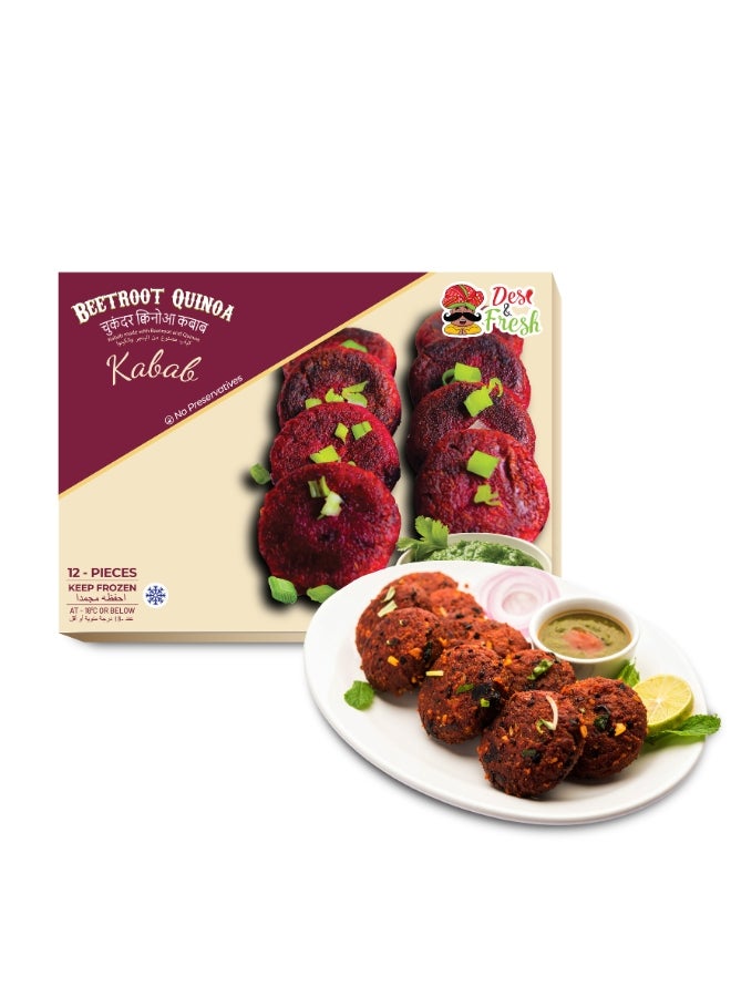 Quinoa Beetroot Kabab with Sauce