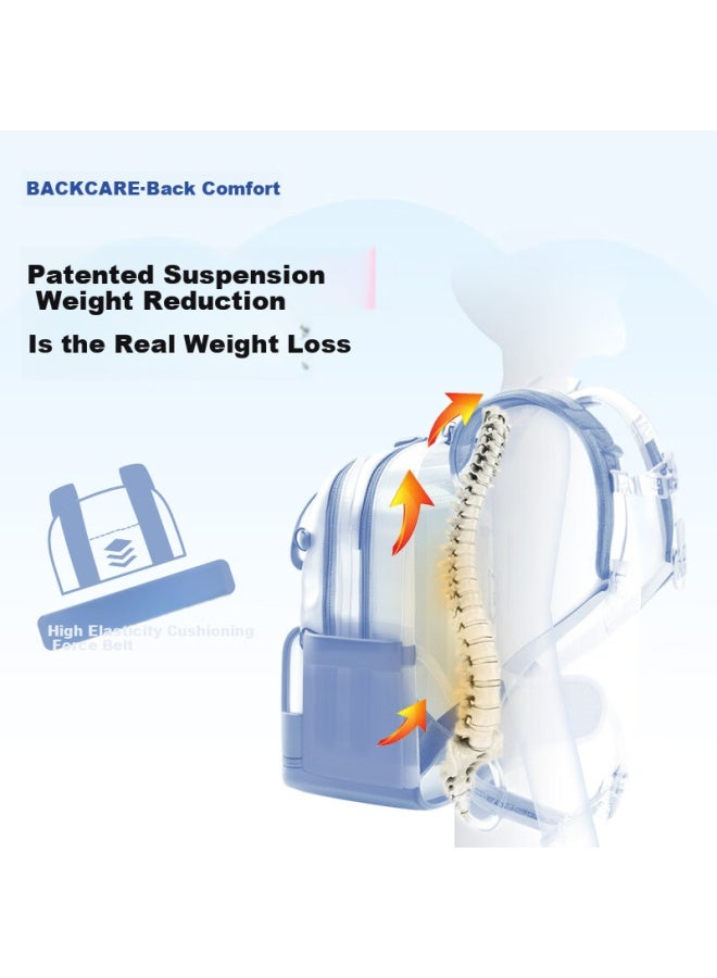 Back Care Elementary School Student Spine Protection And Load-reducing Backpack For Grades 1-3, Boys And Girls Children's Double Shoulder Bag Backpack/b25-161b - Image 4