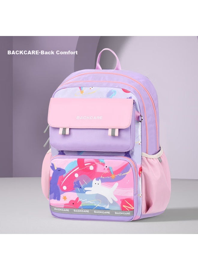 Back Care Elementary School Student Spine Protection And Load-reducing Backpack For Grades 1-3, Boys And Girls Children's Double Shoulder Bag Backpack/b25-161b - Image 1