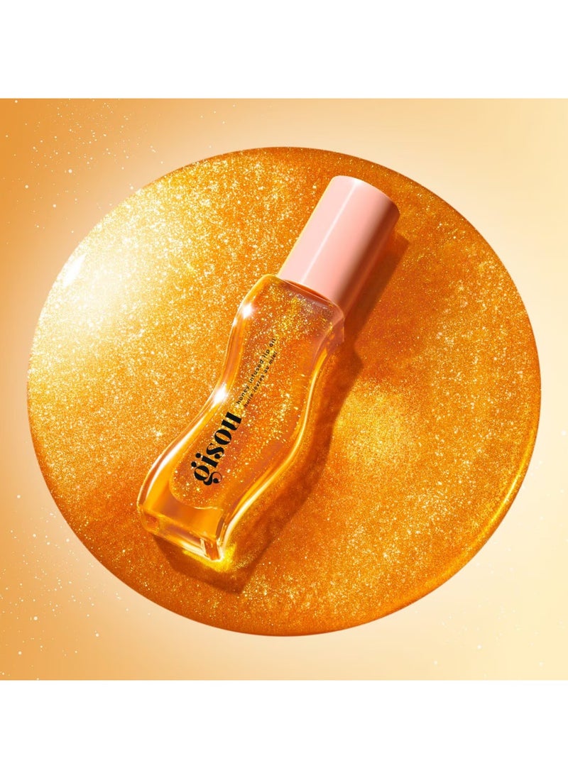Gisou Honey Enriched Lip Oil - Golden Shimmer Glow 8 ml  - Image 2