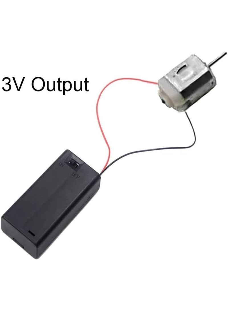 2Pcs 2 AA 1.5V Battery Holder Case with Wire Leads and ON Off Switch - Image 4