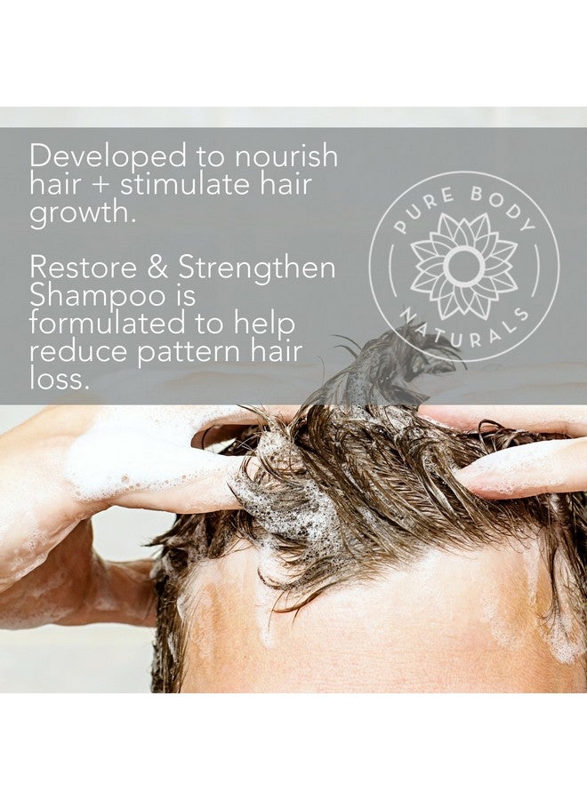 بيور بدي ناتشورالز شامبو بيور بودي ناتشورالز لتساقط الشعر، لاستعادة وتقوية الشعر، كبير الحجم، 16 أونصة، شامبو مانع لهرمون DHT للشعر الخفيف، للرجال والنساء (يختلف الملصق) - Image 5