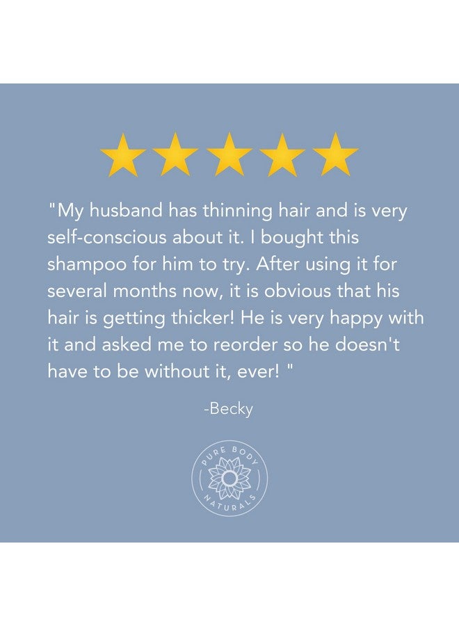 بيور بدي ناتشورالز شامبو بيور بودي ناتشورالز لتساقط الشعر، لاستعادة وتقوية الشعر، كبير الحجم، 16 أونصة، شامبو مانع لهرمون DHT للشعر الخفيف، للرجال والنساء (يختلف الملصق) - Image 3