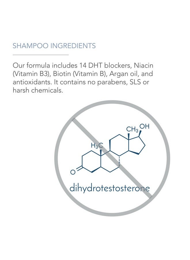 بيور بدي ناتشورالز شامبو بيور بودي ناتشورالز لتساقط الشعر، لاستعادة وتقوية الشعر، كبير الحجم، 16 أونصة، شامبو مانع لهرمون DHT للشعر الخفيف، للرجال والنساء (يختلف الملصق) - Image 4