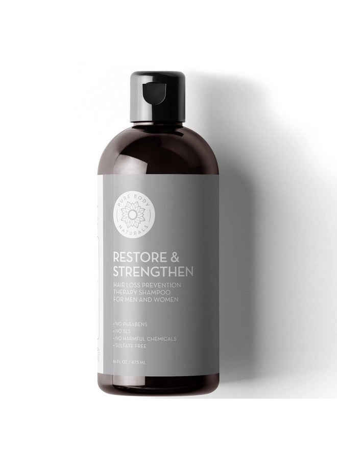 بيور بدي ناتشورالز شامبو بيور بودي ناتشورالز لتساقط الشعر، لاستعادة وتقوية الشعر، كبير الحجم، 16 أونصة، شامبو مانع لهرمون DHT للشعر الخفيف، للرجال والنساء (يختلف الملصق) - Image 1